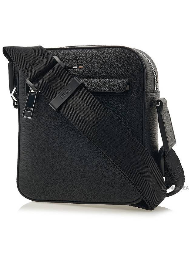 Ray Debossed Logo Cross Bag Black - HUGO BOSS - BALAAN 3