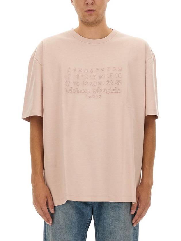 Maison Margiela T-Shirt With Embroidered Logo - MAISON MARGIELA - BALAAN 1