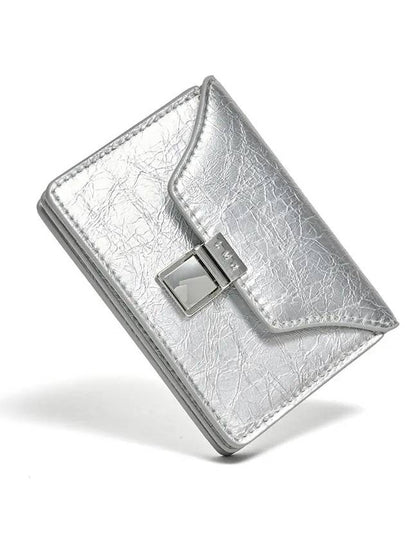 Modic buckle 3stage accordion business card wallet silver - LE MASQUE - BALAAN 2