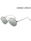 Sunglasses AR6050 3014 88 Round Metal Men Women - GIORGIO ARMANI - BALAAN 2