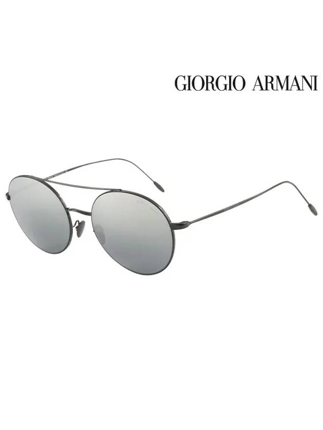 Eyewear Round Metal Sunglasses Black - GIORGIO ARMANI - BALAAN 2