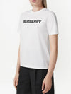 Logo Cotton Short Sleeve T-Shirt White - BURBERRY - BALAAN 5