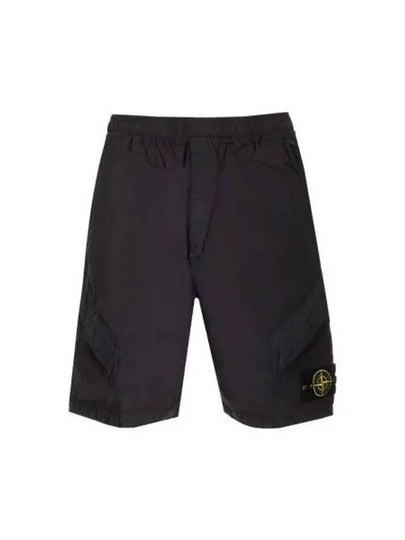 Logo Wappen Patch Shorts Dark Grey - STONE ISLAND - BALAAN 2