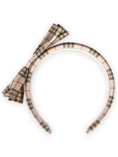 Kids Check Ribbon Hairband Pink Beige 8099978 - BURBERRY - BALAAN 2