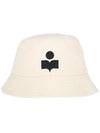 Haley Embroidered Logo Bucket Hat Ivory - ISABEL MARANT - BALAAN 2