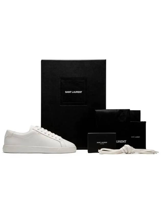 Women's Andy Low Top Sneakers White - SAINT LAURENT - BALAAN 4