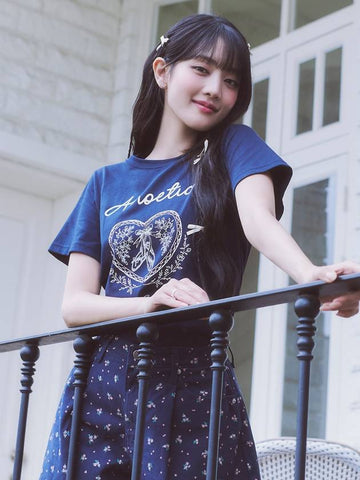 ANC LOVE BASIC T SHIRT NAVY - ANOETIC - BALAAN 1