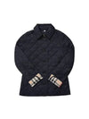 New Frankby Quilted Jacket Navy - BURBERRY - BALAAN 3