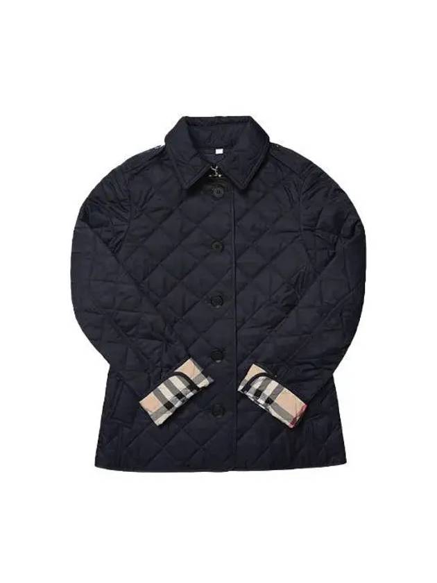 New Frankby Quilted Jacket Navy - BURBERRY - BALAAN 3