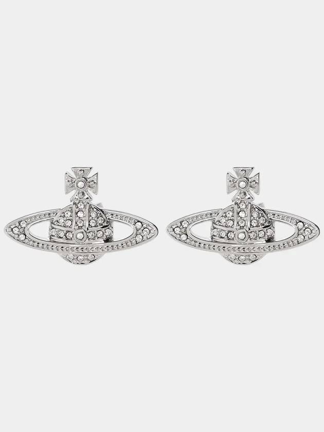 Mini Bas Relief Earrings Silver - VIVIENNE WESTWOOD - BALAAN 7