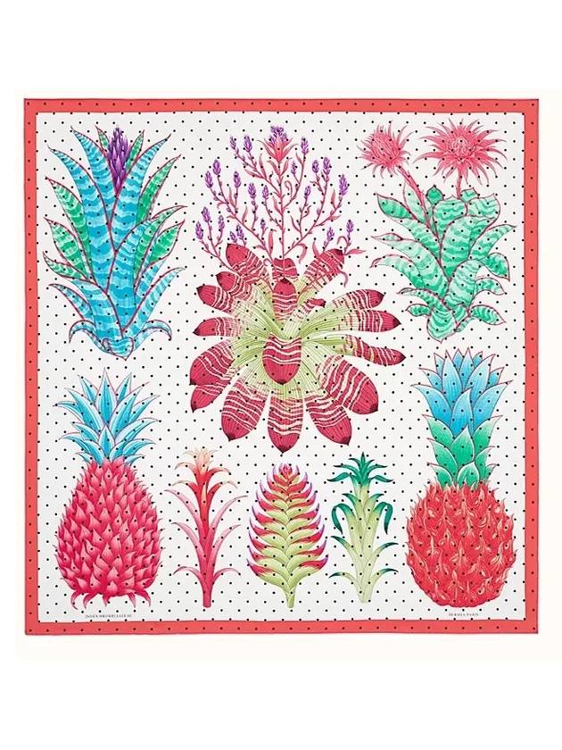 Index Bromeliaceae 90 Scarf Red - HERMES - BALAAN 1