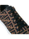 Tech Fabric Low Top Sneakers Brown - FENDI - BALAAN 9