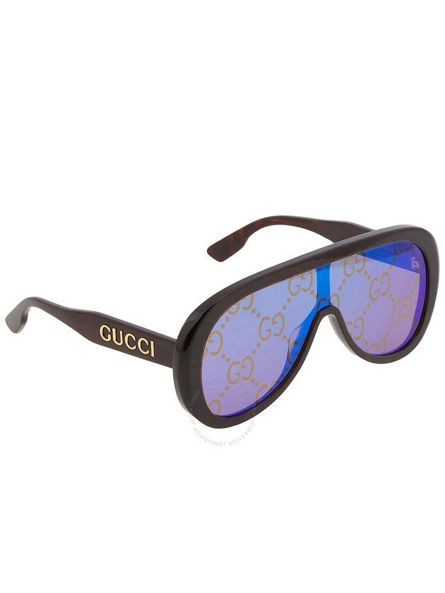 Eyewear GG Logo Print Oversized Sunglasses GG1370S - GUCCI - BALAAN 3