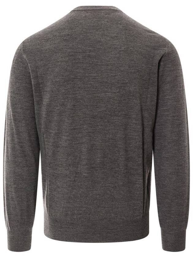 Wool Cashmere Knit Top Grey - BRUNELLO CUCINELLI - BALAAN 3