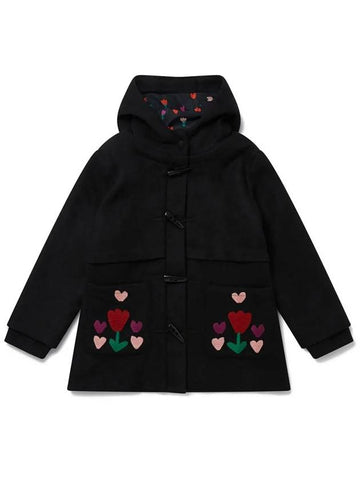 Kids Flower Embroidery Tuffle Coat TT2D20 Z1556 930 - STELLA MCCARTNEY - BALAAN 1