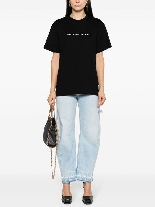 Logo Oversized Cotton T-Shirt - STELLA MCCARTNEY - BALAAN 2