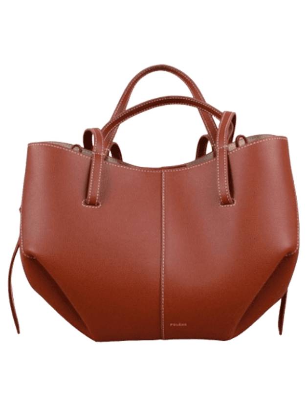 Simi Mini Tote Bag Cognac - POLENE - BALAAN 1