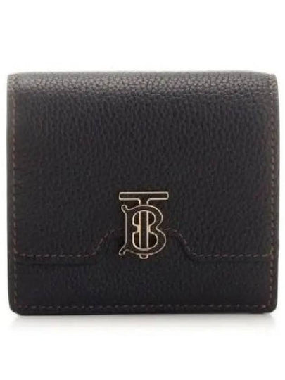 TB Grainy Leather Half Wallet Black - BURBERRY - BALAAN 2