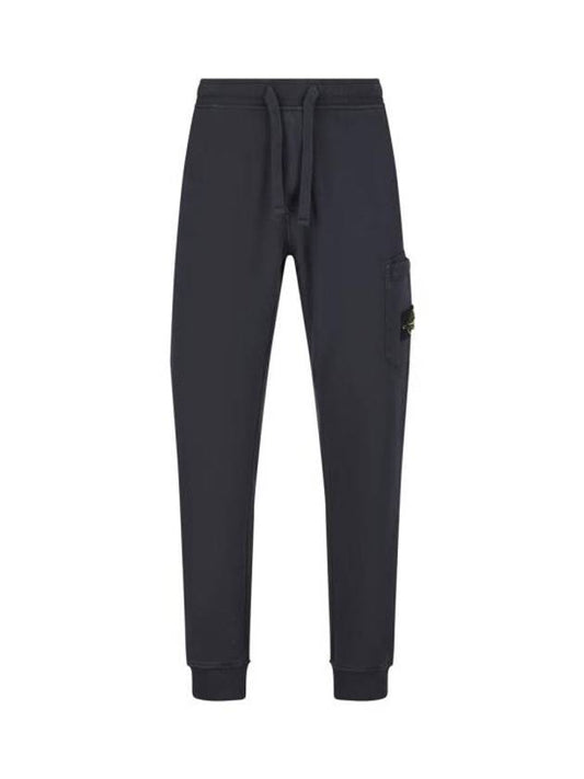 Compass Patch Cotton Jersey Track Pants Navy - STONE ISLAND - BALAAN 1