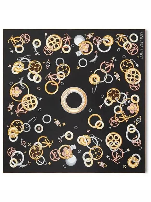 Vivienne And Beyond 90 Square Silk Scarf Black - LOUIS VUITTON - BALAAN 2