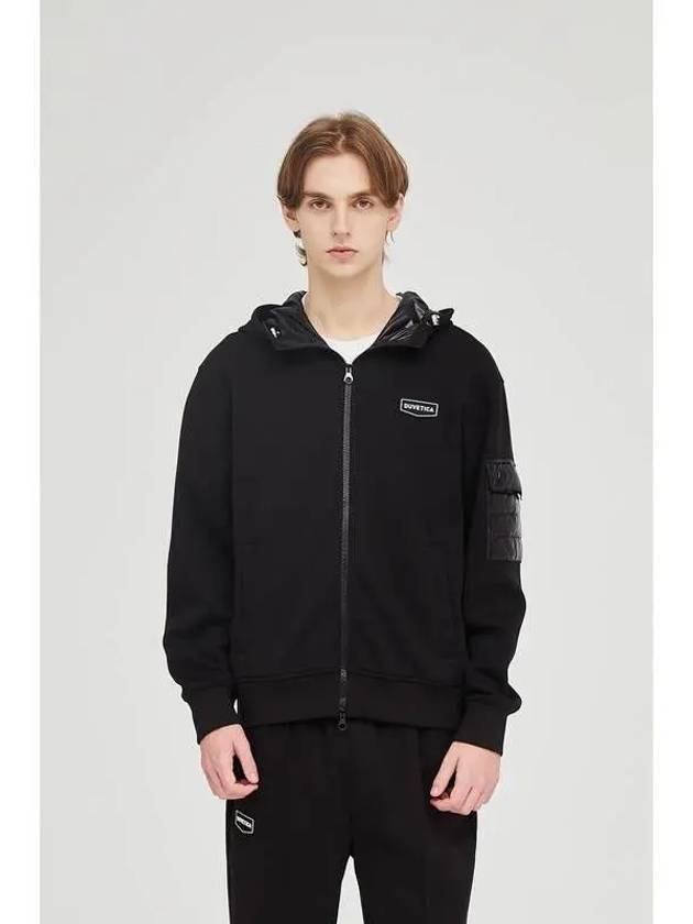 Oretto Black Men s Hooded Zip Up - DUVETICA - BALAAN 1