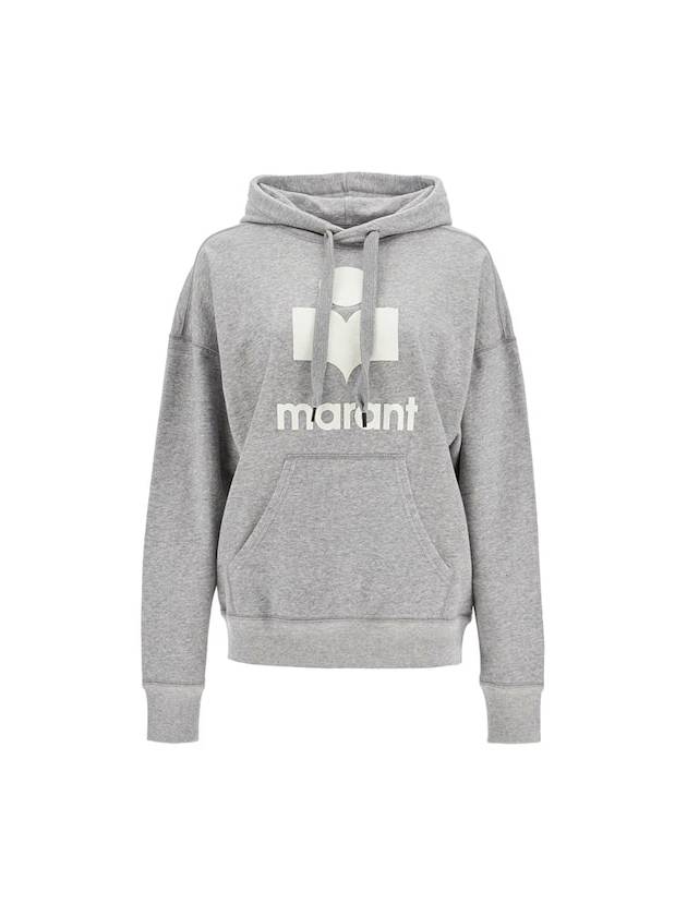 Mansel Logo Hoodie Faded Grey - ISABEL MARANT - BALAAN 2