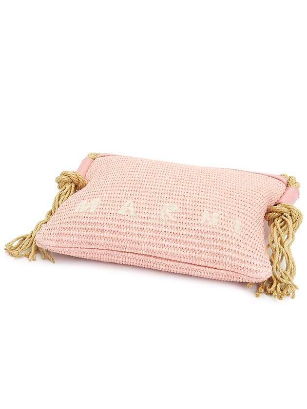 Logo Cotton Shoulder Bag Pink - MARNI - BALAAN 8