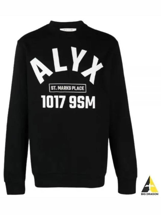 ALYX logo print sweatshirt black AAUSW0184FA01 001 - 1017 ALYX 9SM - BALAAN 1