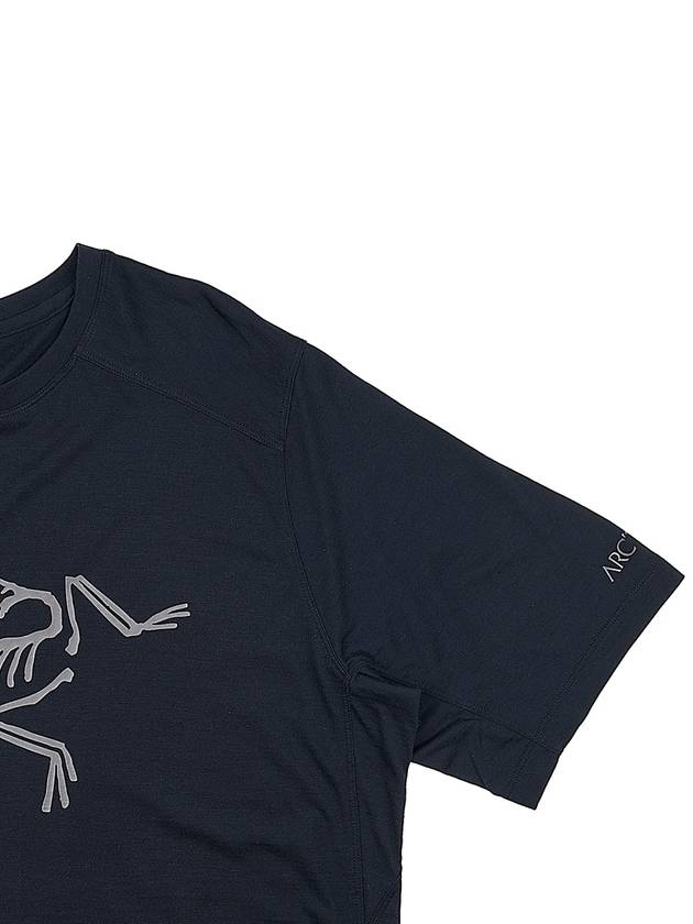 Men's Ionic Merino Wool Logo Short Sleeve T-Shirt Black - ARC'TERYX - BALAAN 5