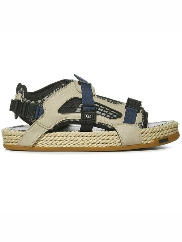 oblique atlas suede sandals - DIOR - BALAAN.