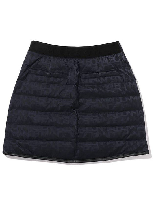 LOGO JACQUARD DOWN SKIRT NAVY WOMAN - MALBON GOLF - BALAAN 2