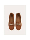 Gancini Driving Shoes Brown - SALVATORE FERRAGAMO - BALAAN 3