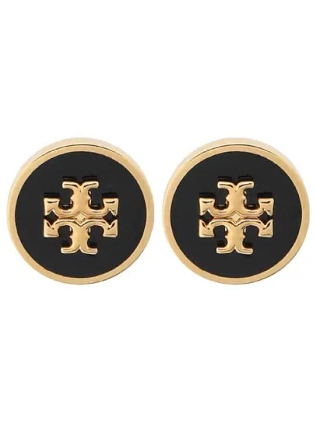 Kira enamel circle stud earrings - TORY BURCH - BALAAN 1