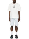 20/1 Jersey Boxy Logo Short Sleeve T-Shirt White - CP COMPANY - BALAAN 3