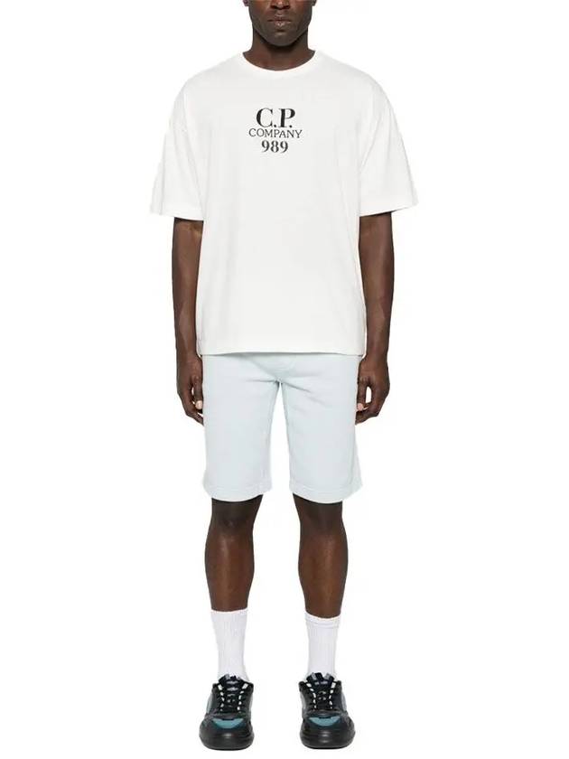 20/1 Jersey Boxy Logo Short Sleeve T-Shirt White - CP COMPANY - BALAAN 3