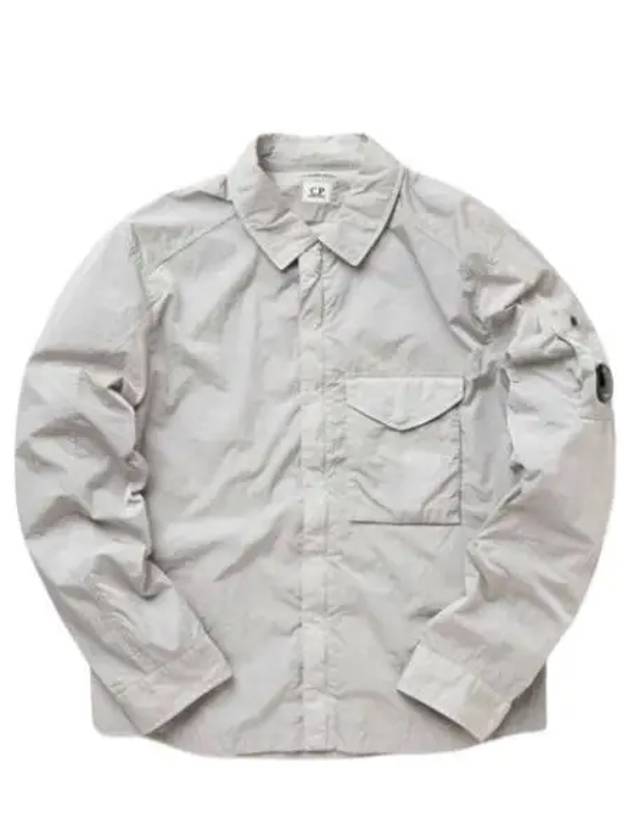 Men's Chrome R Over Shirt Zip Up Jacket Grey - CP COMPANY - BALAAN 2