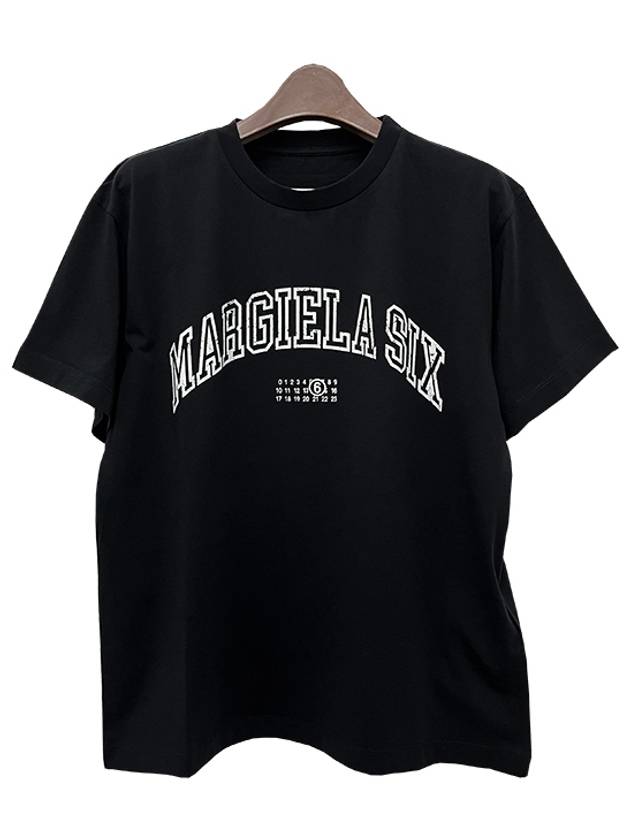 Logo Print Short Sleeve T-Shirt Black - MAISON MARGIELA - BALAAN 2