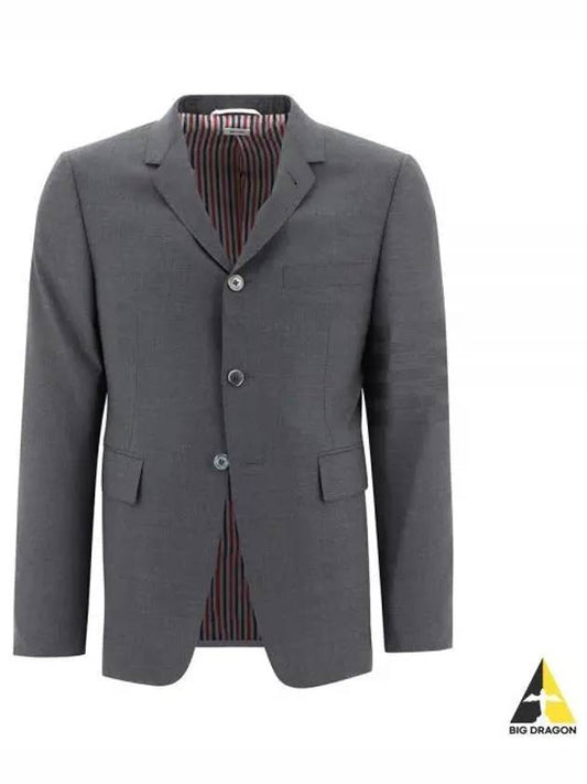 Diagonal armband classic wool jacket dark gray MJC001A 06146 - THOM BROWNE - BALAAN 1