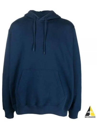 Logo Print Cotton Hoodie Navy - MSGM - BALAAN 2