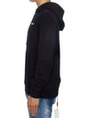 Men s Mini Logo Printed Hooded Sweatshirt Black OMBB034E - OFF WHITE - BALAAN 4