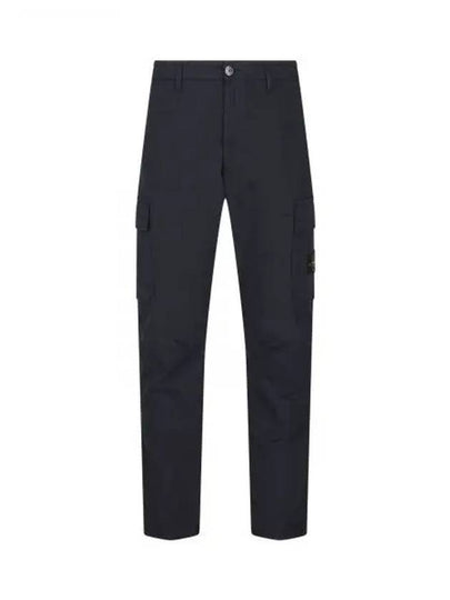 Compass Badge Gabardine Cargo Straight Pants Navy - STONE ISLAND - BALAAN 2