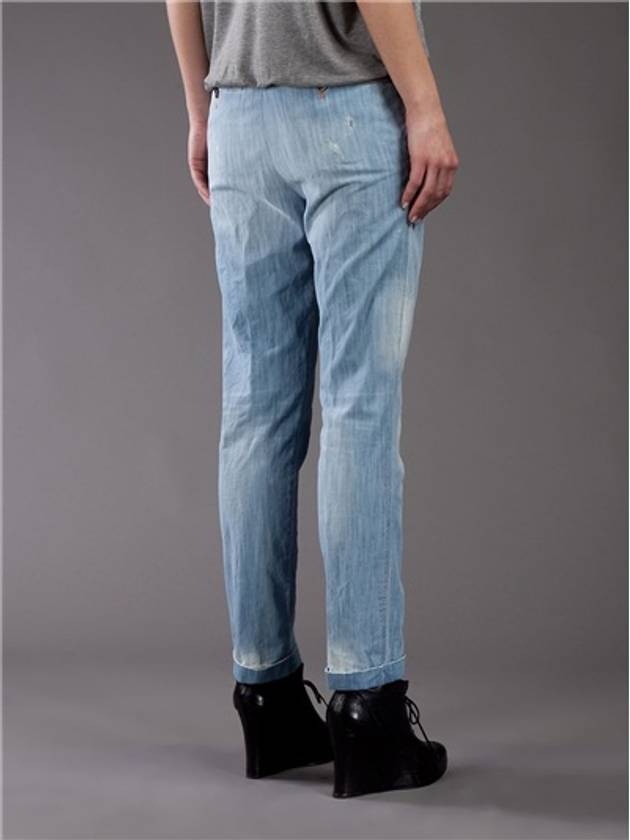 Distressed Pleated Denim Pants - DSQUARED2 - BALAAN 6