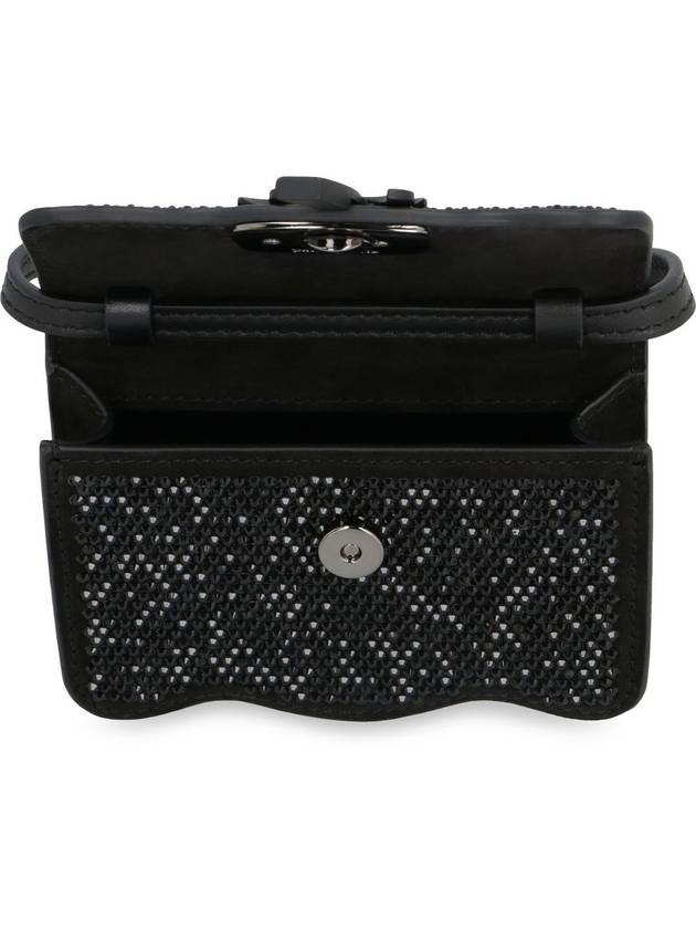 Women's Rhinestone Mini Bag Black Silver - PALM ANGELS - BALAAN 6