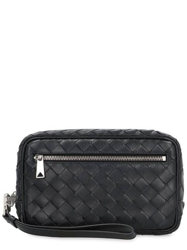 Bottega Veneta Intrecciato Small Pouch With Wristlet - BOTTEGA VENETA - BALAAN 1