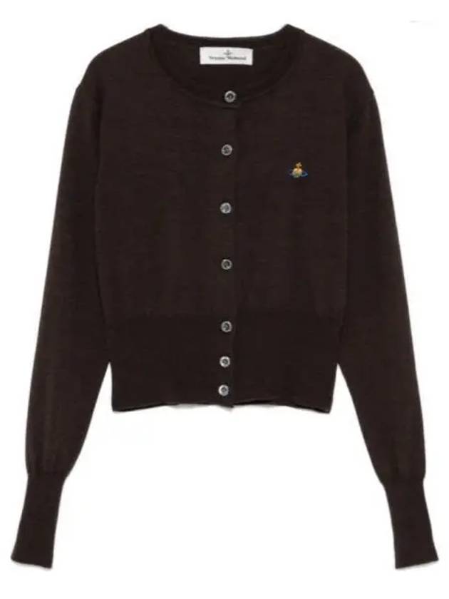 Bea Cropped Cardigan Brown - VIVIENNE WESTWOOD - BALAAN 2