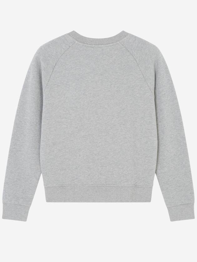 Fox Head Patch Adjusted Sweatshirt Grey Melange - MAISON KITSUNE - BALAAN 3