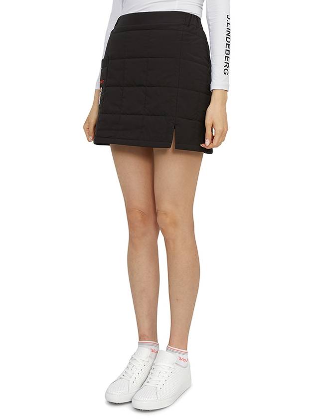 Women's Padded H-Line Skirt Black - HORN GARMENT - BALAAN 3