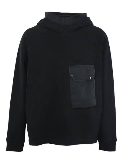 Pocket Cotton Hoodie Black - TEN C - BALAAN 2