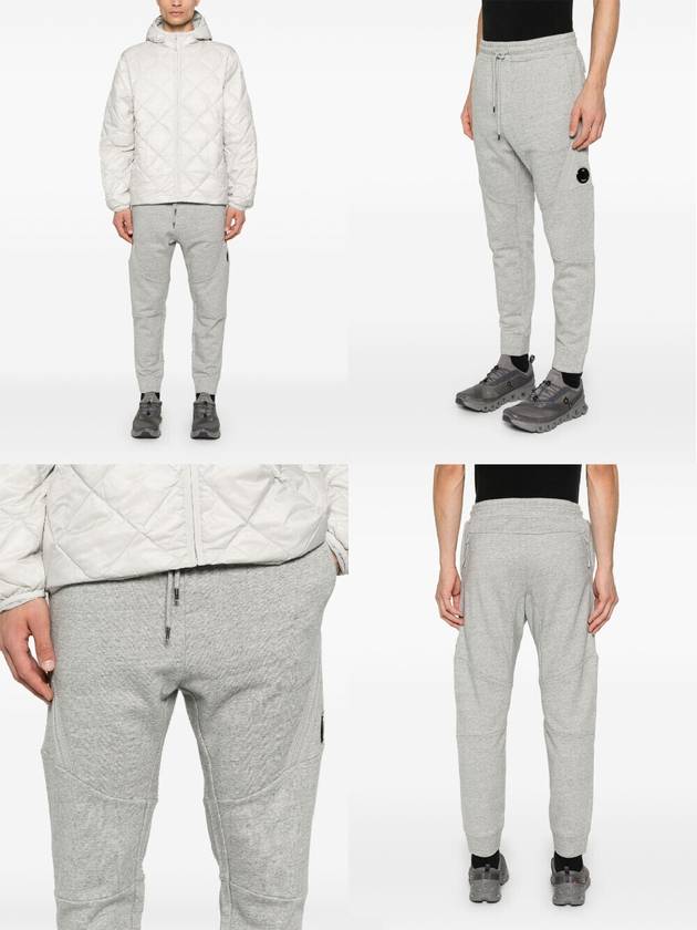 Diagonal Raised Fleece Cargo Track Pants Grey - CP COMPANY - BALAAN 3