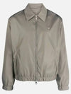 De Coeur Logo Zip-up Jacket Taupe - AMI - BALAAN 4